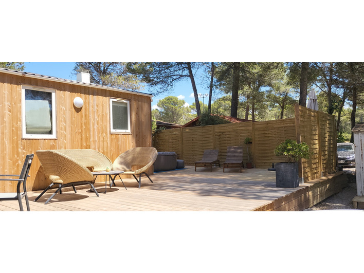Mobil-home, terrain, habitation legere, chalet, 3 pieces, proche acces routier, Castellet, proche co