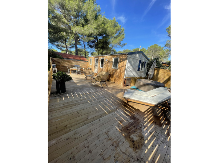 Mobil-home, terrain, habitation legere, chalet, 3 pieces, proche acces routier, Castellet, proche co